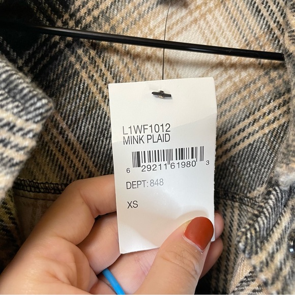 NEW Laundry by Shelli Segal Women's Plaid Shacket with Belt - size XS - Picture 5 of 7